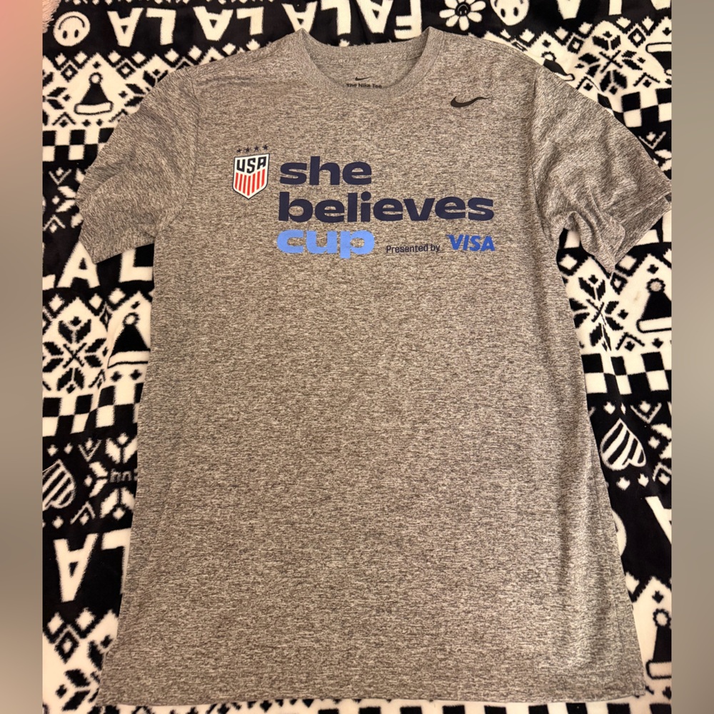 Nike Gray Heather Dri-FIT Short Sleeve Tee